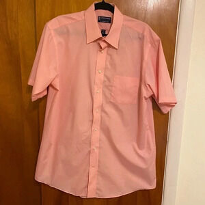 Stafford Classic Fit Men’s Pink Shirt Sleeve Shirt